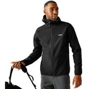 Regatta Arec III Hooded Softshell Jacket: Black/Black: L Size: L, Colo