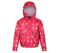 Regatta Childrens/Kids Peppa Pig Polka Dot Hooded Waterproof Jacket - Blush Red - Blush Red - 12-18 Months