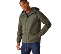 Regatta Bayano Men's Waterproof Jacket with Full Zip, Dark Khaki, L, Dark Khaki, L