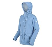 (12, Chambrey) Regatta Womens Bayarma Lightweight Outdoor Hooded Waterproof Jacket Coat