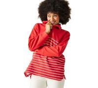 Regatta Bayletta Halz Women's Zip Sweatshirt, Red/white, UK 12