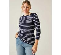 Regatta Baylette II Cotton Rich Striped Top Navy Mix