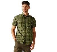 Regatta Begarno Short Sleeve Shirt - Sample: Nephrite Green/Black: M S
