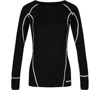 Regatta Beru Mangas Largas Women's Sweaty Camiseta, Merino Techwool, Mangas Largas Leggings Black