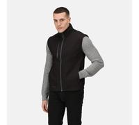 Regatta Black Men's Recycled Fabric Water-repellent Softshell Bodywarmer #TRA858