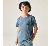 Regatta Bosley Short Sleeved Graphic T-Shirt in Mid Blue | Size: 7-8 Years Regatta Mid Blue 7-8 Years