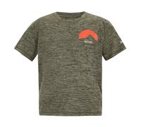 Regatta Boys Childrens/Kids Alvarado Back Print T-Shirt (Dark Khaki Marl) - Size 7-8Y