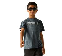 Regatta Boys Childrens/Kids Alvarado Back Print T-Shirt (Dark Storm Marl) - Black/Dark Grey - Size 5-6Y