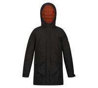Regatta Boy's Farbank Ski Jacket - Black/Burnt Copper - 7-8 Years - Black/Burnt Copper - 100% Polyester