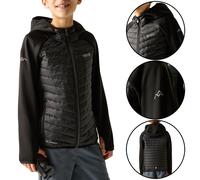 Regatta Boys Girls Quilted Jacket Hooded Water Repellent Hybrid Coat Casual