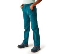 Regatta Boys Highton Stretch-wanderhose Für Kinder Mit Reißverschluss Hiking Pants, Moroccan Blue, 15 Years UK