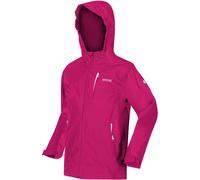 Regatta Boys Kids Calderdale II Waterproof Full Zip Jacket Coat - Pink
