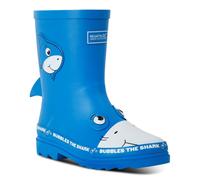 Regatta Boys Mudplay Shark Print Rain Boots in BublShrk(Bl) - Blue - Size UK 3 Infant
