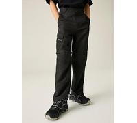 Regatta Boys Sorcer Iii Zip Off Trousers, Black, Size 7-8 Years Black
