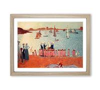 Regatta By Maurice Denis Classic Painting Framed Wall Art Print, Ready to Hang Picture for Living Room Bedroom Home Office Décor, Oak A3 (46 x 34 cm)