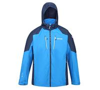 Regatta Calderdale III Outdoor Technical Jacket, Waterproof and Breathable Fabric with Mesh Lining Jackets Waterproof Shell, Men, Imperial Blue/Nightfall Navy, XXXL