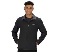 Regatta Men's Cera Softsell Jacket, Water-repellent, Wind-resistant, Stretchable - Black M