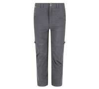 Regatta Childrens Highton Isoflex Stretch Zip-Off Walking Trousers Seal Grey 5-6 Years