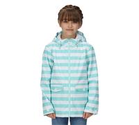 Regatta Childrens Unisex Childrens/Kids Belladonna Stripe Waterproof Jacket (Aruba Blue) - Size 11-12Y