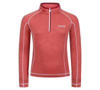 Regatta Childrens/Kids Berley Half Zip Long Sleeved Top - Mineral Red - 5-6 Years - Mineral Red - 96% Polyester/4% Elastane