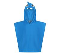 Regatta Childrens/Kids Bubbles The Shark Hooded Towel - Hawaiian Blue - Hawaiian Blue - 1-3 Years