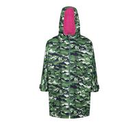 Regatta Childrens/Kids Camouflage Waterproof Changing Robe - Cactus Green/Pink Potion - 5-9 Years - Cactus Green/Pink Potion - 100% Polyester