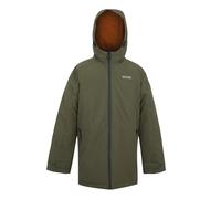 (11-12 Years, Olive Night/Pumpkin Spice) Regatta Childrens/Kids Farbank II Waterproof Jacket