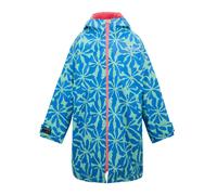 Regatta Kids Floral Changing Robe - Blue/Pink Lemonade - 9-13 Years - Blue/Pink Lemonade - 62% Polyester/38% Recycled Polyester