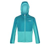 Regatta Childrens/Kids Highton Full Zip Fleece Jacket5-6 Years Enamel/Turquoise