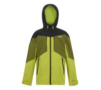 (3-4 Years, Grenoble Green/Nephrite Green/Black/Wild Lime) Regatta Childrens/Kids Highton VI Waterproof Jacket