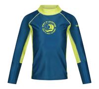 Regatta Childrens/Kids Hoku II Contrast Detail Swim Top - Moroccan Blue/Citron Lime - Moroccan Blue/Citron Lime - 3-4 Years