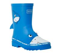 (2.5 UK, Blue) Regatta Childrens/Kids Mudplay II Bubbles The Shark Wellington Boots