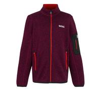 Regatta Childrens/Kids Newhill Full Zip Fleece Jacket - Dark Pimento/Tangerine Tango - 9-10 Years - Dark Pimento/Tangerine Tango