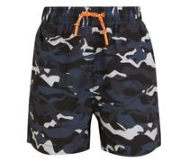 Regatta Childrens/Kids Skander III Camouflage Swim Shorts - Black - Black - 5-6 Years