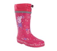 Regatta Childrens Unisex Childrens/Kids Splash Peppa Pig Tropical Wellington Boots (Pink Fusion) - Size UK 11 Kids