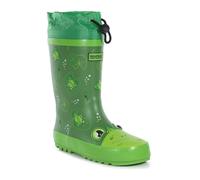 Regatta Childrens Unisex Childrens/Kids Mudplay Jnr Frog Square Wellington Boots (Frog Green) - Size UK 2 Infant