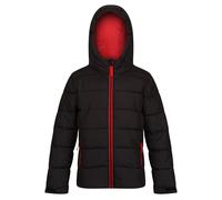 Regatta Childrens Unisex Childrens/Kids Thermal Padded Jacket (Black/Classic Red) - Size 9-10Y