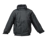 Regatta Childrens Unisex Kids/Childrens Waterproof Windproof Dover Jacket (Black/Ash) - Size 17-18Y