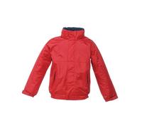 Regatta Professional Kids Waterproof Windproof Dover Jacket - Classic Red/Navy - 7-8 Years - Classic Red/Navy - 100% Polyester