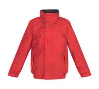 Regatta Childrens Unisex Kids Thermoguard Fleece Lined Dover Jacket (Windproof & Waterproof) (Classic Red/Navy) - Size 5-6Y