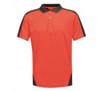 Regatta Mens Contrast Coolweave Pique Polo Shirt (Classic Red/Black) - Size Medium