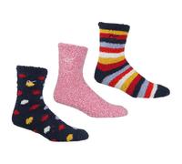Regatta Womens 3 Pack Comfort Stretch Cosy Casual Socks UK Size 6-8