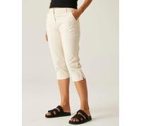 Regatta Cotton Rich Tapered Cropped Trousers White