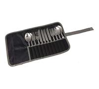 Regatta Cutlery Set – 4 Person – Black/Seal Grey