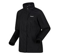 Regatta Daysha Waterproof Taped Seams Mesh Lining Concealed Hood Inner Pocket Jacket,Black,20