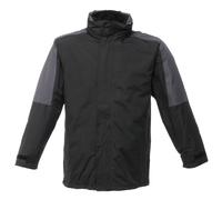 Regatta Mens Defender III 3-in-1 Waterproof Windproof Jacket / Performance (Black/Seal Grey) - Size 3XL
