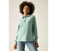 Regatta Demmi Funnel Neck Half Zip Sweatshirt Light Green