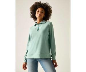 Regatta Demmi Funnel Neck Half Zip Sweatshirt Light Green