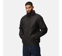 Regatta Dover Black/red Men's Waterproof Fleece-lined Bomber Jacket #trw297