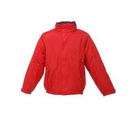 Regatta Dover Jacket Fleece Lined Waterproof with concealed Hood (S, Classic Red/Navy)